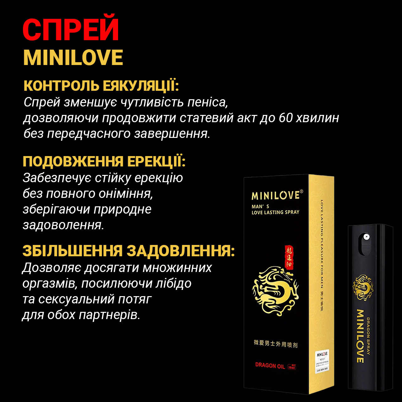 Спрей-пролонгатор MINILOVE - Зображення 3