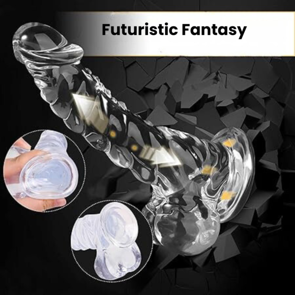 Фалоімітатор з мошонкою Futuristic Fantasy - Зображення 6