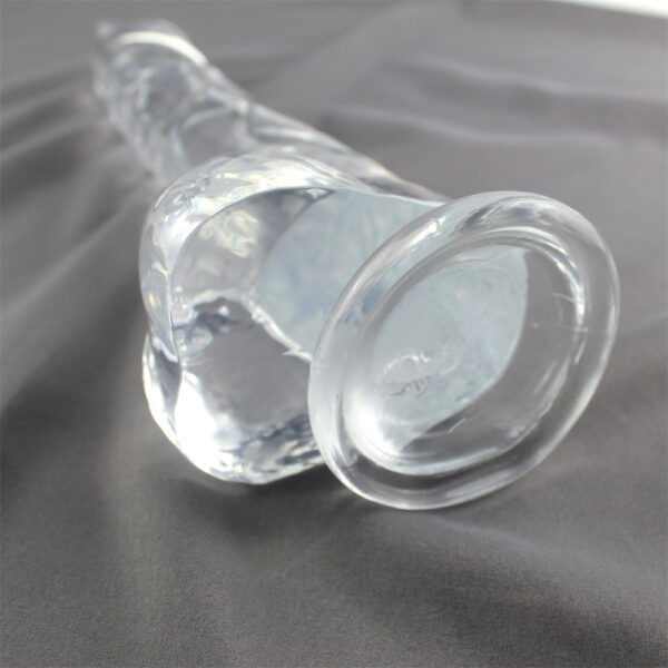 Фалоімітатор напівпрозорий з мошонкою Crystal Pleasure - Зображення 6